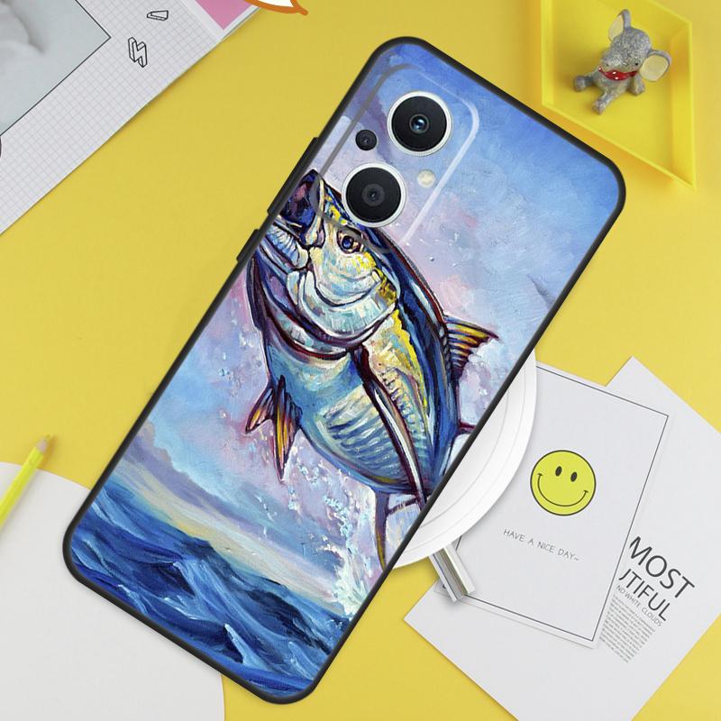 Bluefin Tuna Case For OPPO Reno 7 8 8T 2Z 4Z 5Z 6 Lite 10 Pro OPPO Find X5 X6 Pro X2 Lite X3 Neo Cover