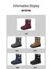 Women's High-Top Winter Snow Boots with Thick Velvet Lining for Warmth and Comfort