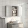 Bathroom Cabinet Set 3 Pcs 120 X 10.5 X 60.5 Cm Engineered Wood