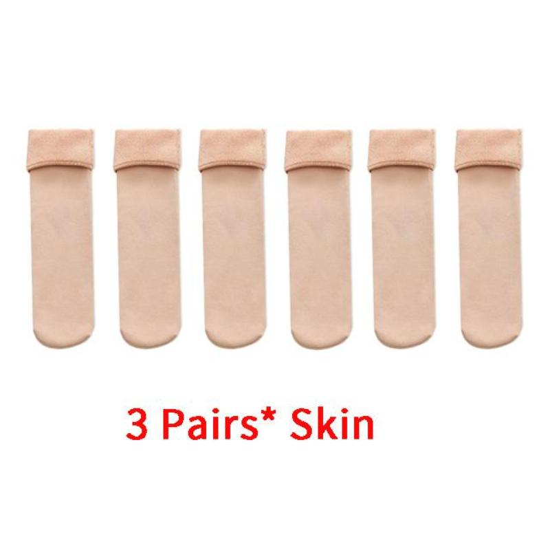 1 o 3 Paia Calzini Termici Invernali Unisex Caldi Spessi Lana Cashmere Neve Calzino Senza Cuciture Velluto Morbido Stivali Pavimento Calzini per Dormire