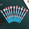 40Pcs 0.7mm Christmas Themed Multicolor Ballpoint Pen Retractable Multicolor Pen 4 Color-in-1 Ballpoint Pen for Noting Drawing