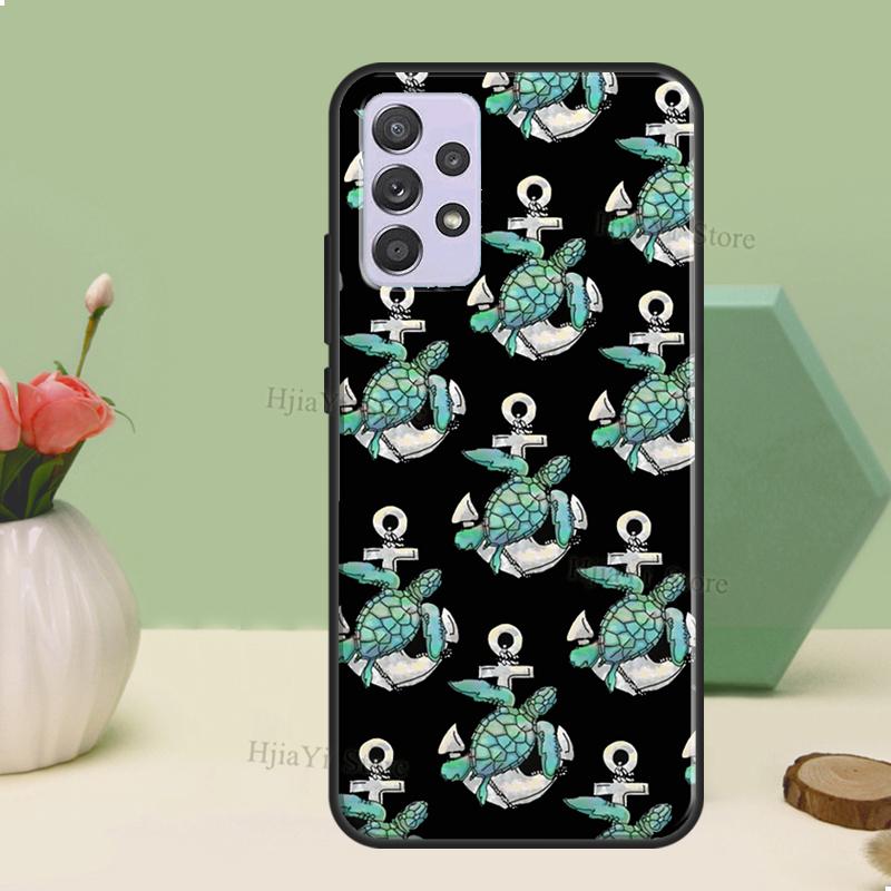 Anchor Boat Case For Samsung A54 A34 A24 A14 A51 A71 A12 A22 A32 A52 A72 A73 A33 A53 A13 Back Cover