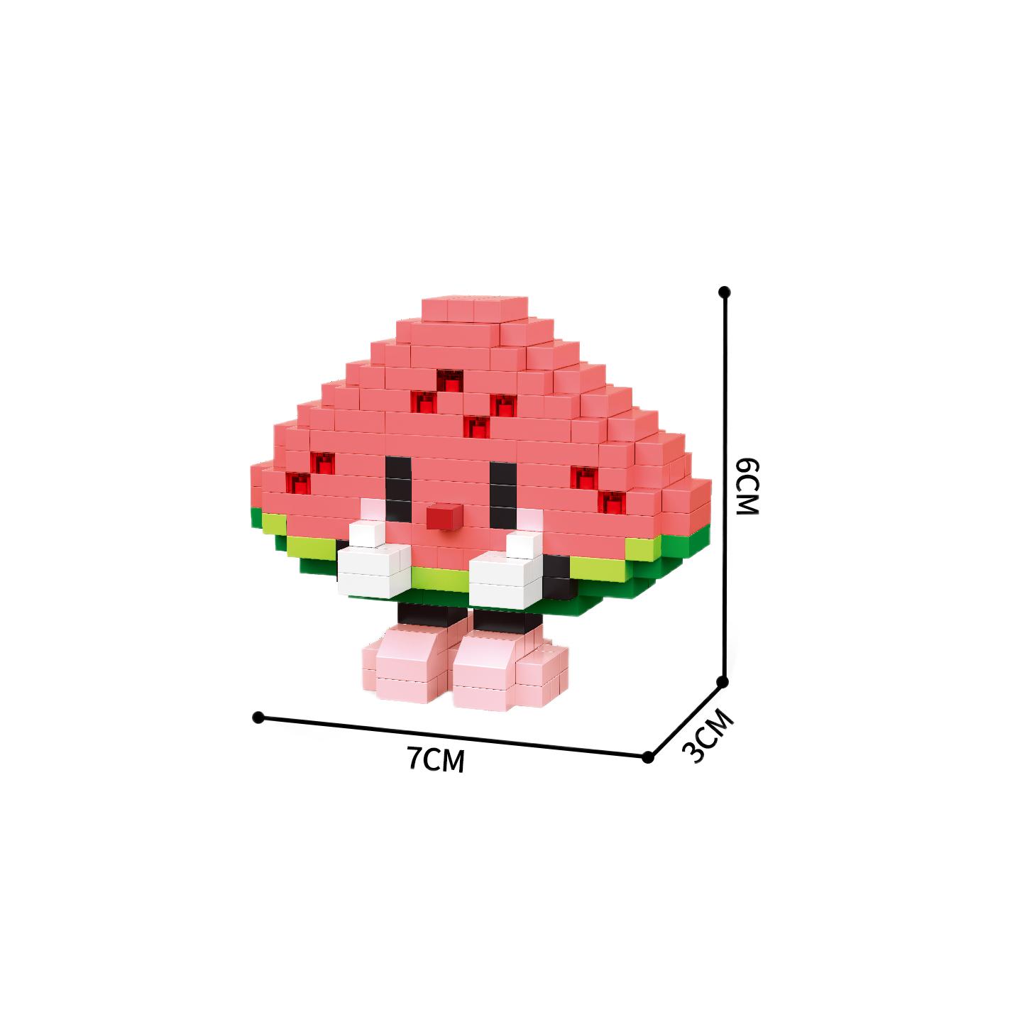 Hoge Kwaliteit Knwe Hoge Kwaliteit Gebouwd Hoge Kwaliteit Cartoon Hoge Kwaliteit Fruit Bouwset Zeer kleine schaal Compact formaat Hoge Kwaliteit Bouwen in bag