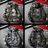 Autumn and Winter Plus Size Cotton Jacket Men's Hooded Loose Cotton Jacket Camouflage Cotton Jacket Jacket