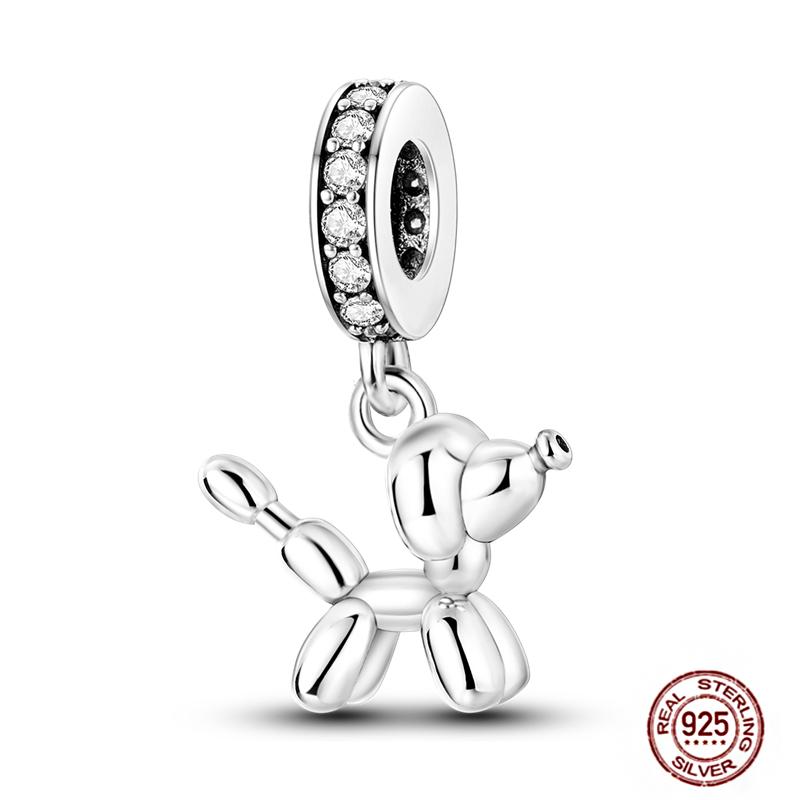Charms Beads 925 Sterling Copper Pink Butterfly Luminous Firefly Chameleon Heart Charm Fit Original Bracelet DIY Holiday Zircon