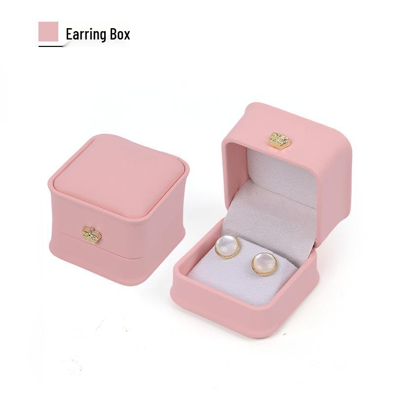 Fashionable Crown Earring Box: 9 Colors for Storing Pearls, Drop Earrings, Gold, Silver, Jade Ear Studs