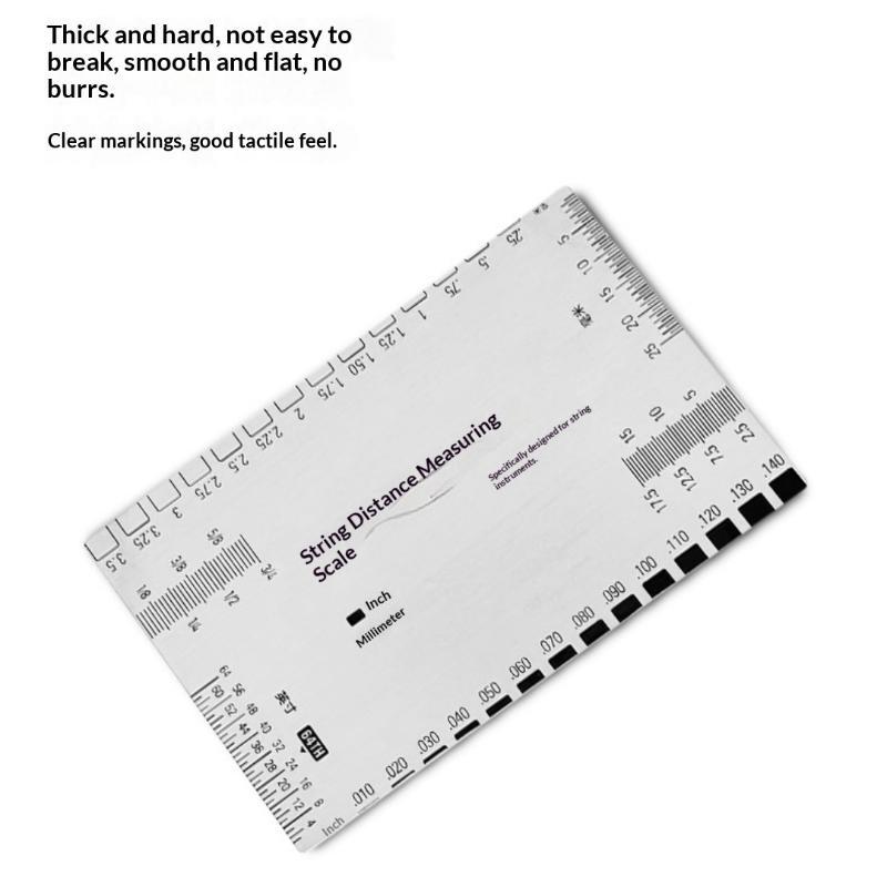 

1Pcs Measuring Tool Precision String Action Ruler Professional Luthier For Guitar Ukulele Bass Banjo & Mandolin A