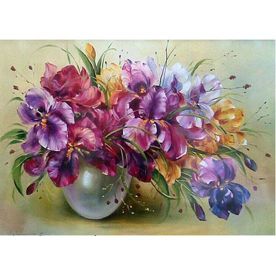 Huacan Diamond Painting Kits Flower DIY 5D Paintings Flower Picture Art Craft Home Wall Decor