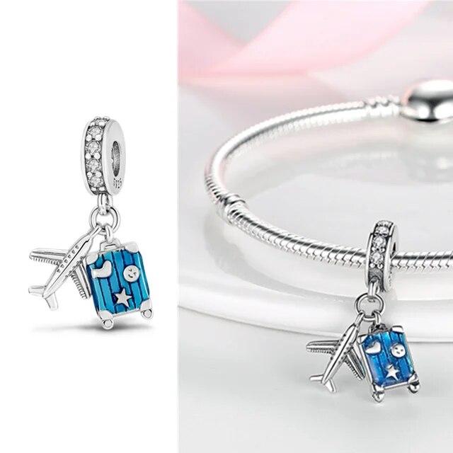 Charms Fit Original Bracelet Real S925 Sterling Silver Beads Luminou Pendants Firefly Ocean Series Dangle Fine Jewelry