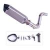 Slip On Motorcycle Exhaust Muffler Full System Middle Link Pipe  For KTM DUKE 125 150 200 390 2012-2016