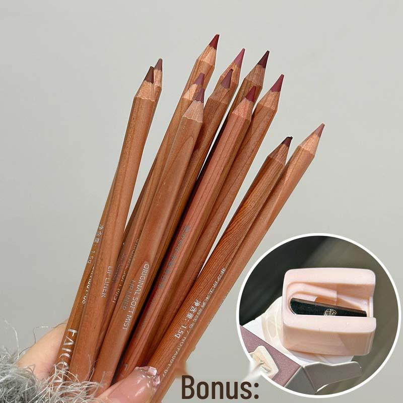 Feixi Matte Nude Lip Liner for Women - Soft Mist, Non-Fading, Ballpoint Pen Design. A Must-Have for Cosplay.