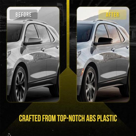 Rearview Mirror Cover Cap Heated Gloss Black For Chevy Equinox Terrain 2018~2023