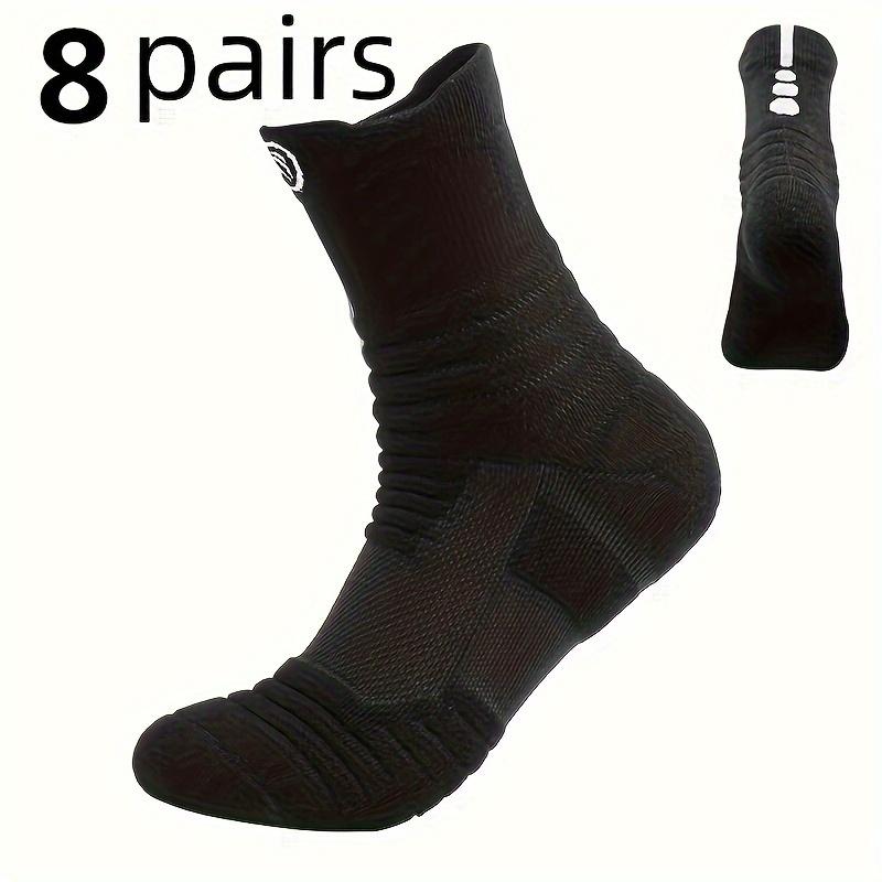 [Popular Choice] 8 Pairs, Ultra Comfort Sports Outdoor Socks - Ultra-Thick Padded, Non-slip,Breathable, Shock-absorption - Running Socks