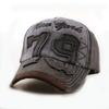 Vintage Distressed 79 Embroidered Baseball Cap Unisex Adjustable Sun Hat Outdoor Casual Wear