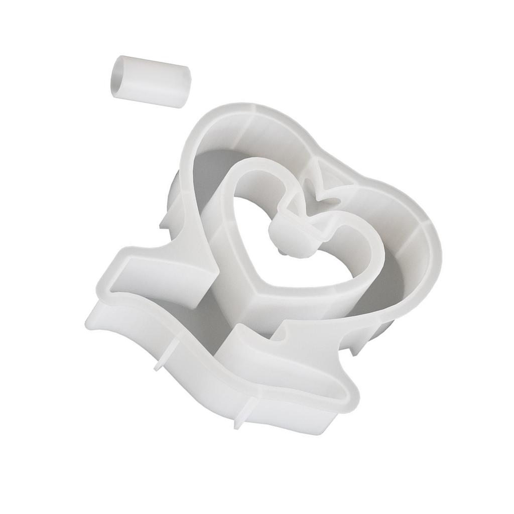 Květináč Váza Formy Navrhování Rozkošných Hydroponických Rostlinných Displejů se Srdcem Silikonové Formy na Květináče Silikonová Textura