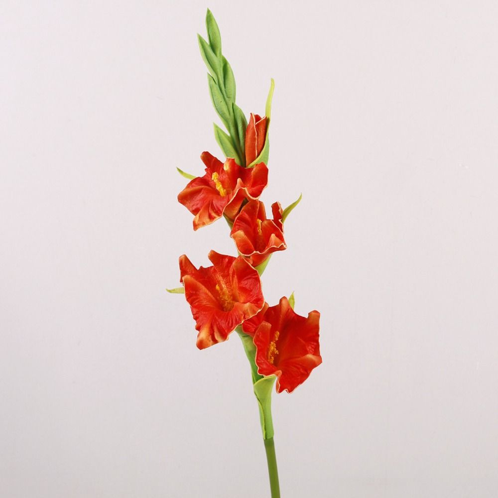 Real Touch Artificial Gladiolus Branches PU Fake Flowers  Holiday Party Decor