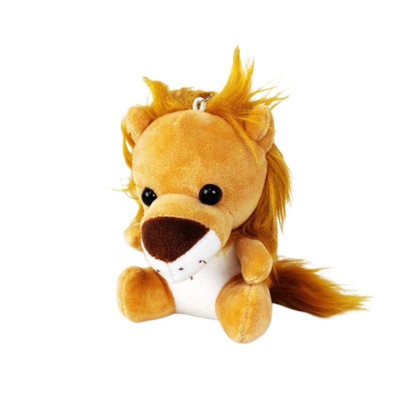 

Wholesale Forest Animal Claw Machine Dolls Four Inch Tiger And Lion Plush Toys, Keychain Decorations And Accessories Plush, Pp Cotton, Customizable)