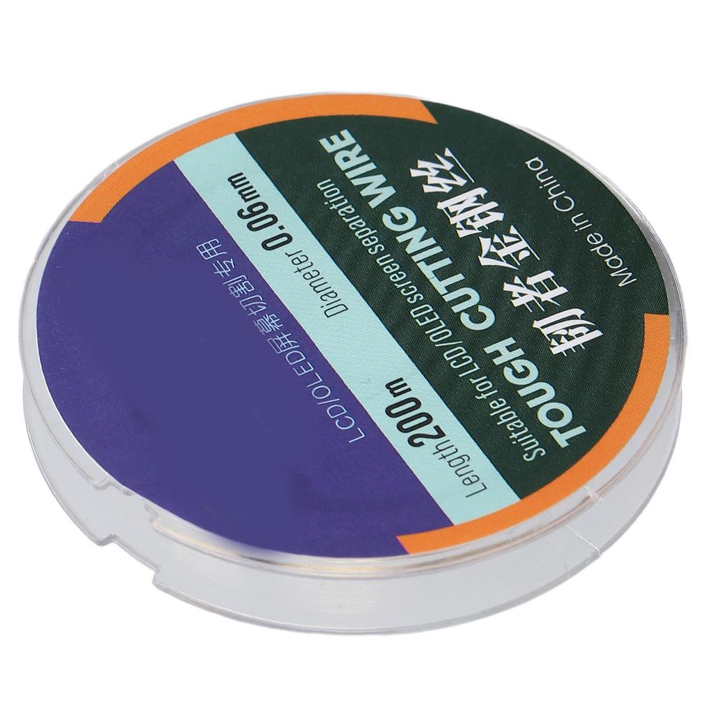 200M Phone LCD Screen Cutting Line High Hardness Steel Phone LCD Screen Separating Wire0.06mm