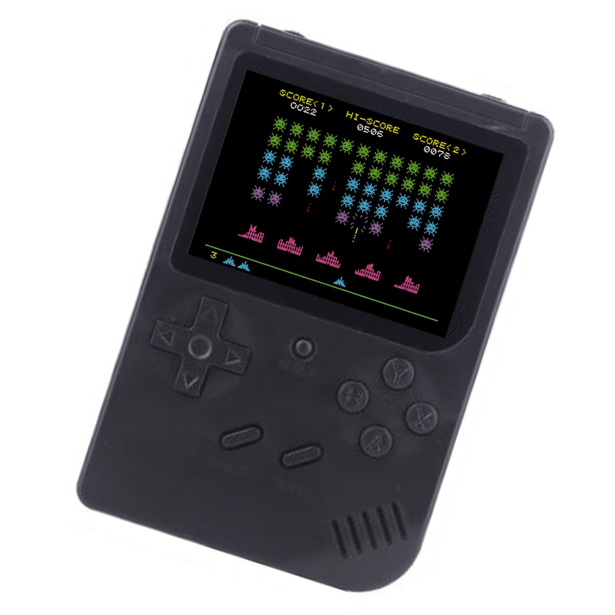 

Grigioy 400 Game Portable Game Compatible Retro 400 Games [Play Games] Box, Console, Console, Game, Built-in (Black) чорний