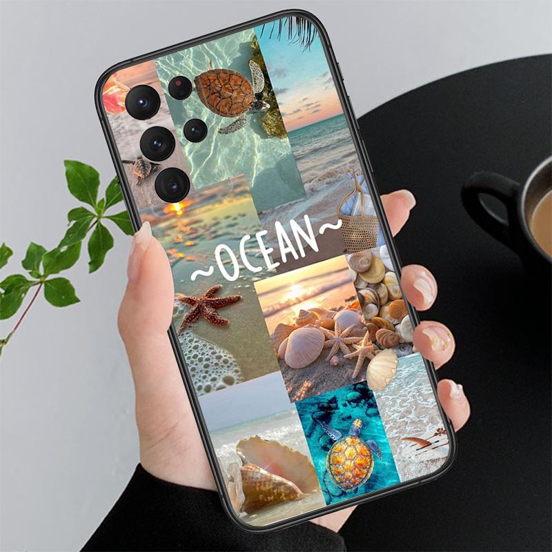 

Phone Case For Samsung A17 A55 A16 A56 A35 A15 A53 A54 A33 A34 A25 A05S A52 A52S A07 A26 A06 Starfish Shell blue Ocean A15