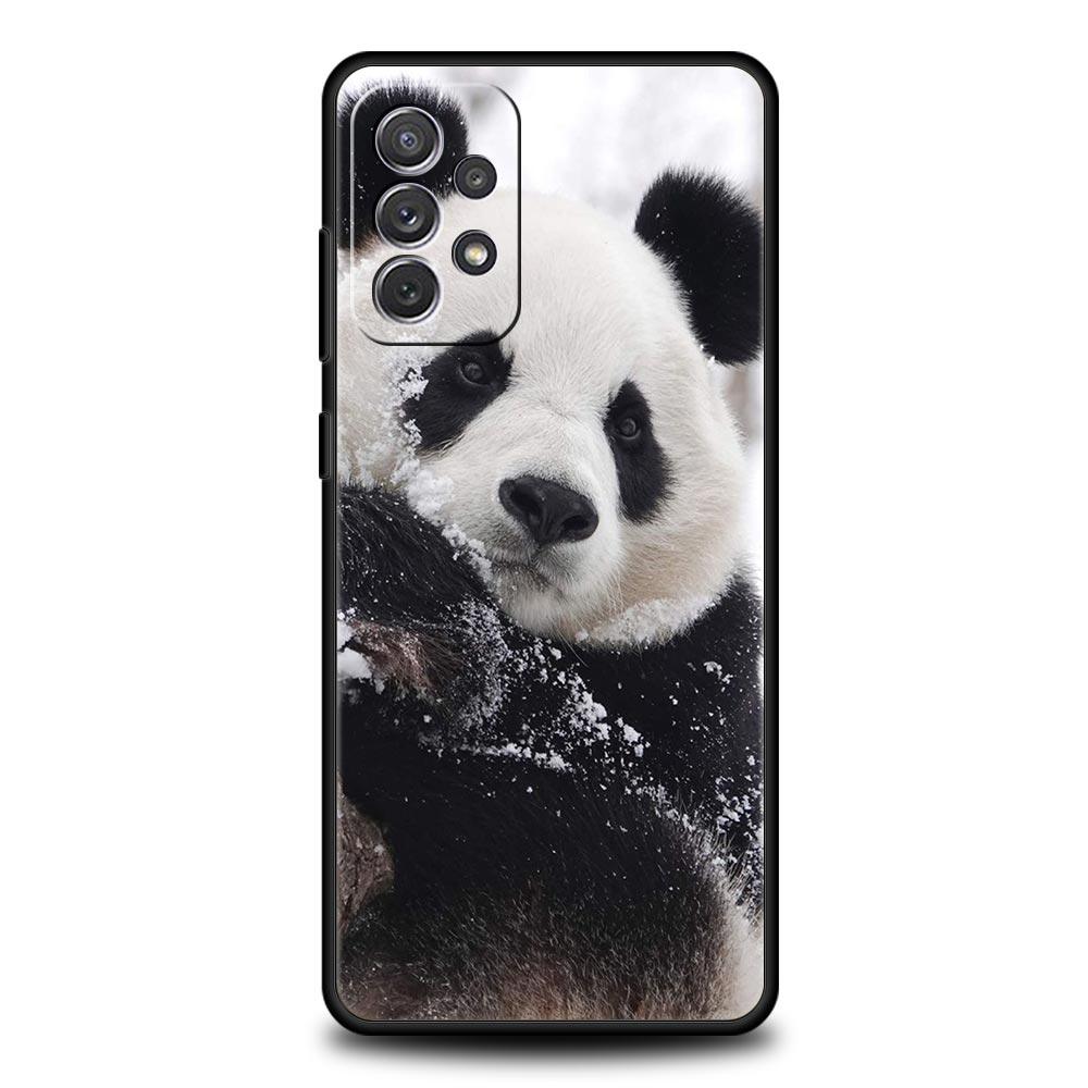Fubao Panda Phone Case For Samsung Galaxy A55 A53 A51 A35 A33 A31 A25 A23 A21s A15 A13 A11 A41 A73 A71 A05s A03 S8 S9 Plus Cover