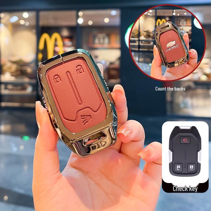 Chevrolet K5 Trax Cruze Sleuteletui - Star Milesuo Metalen Gesp Volledige Dekking Shell