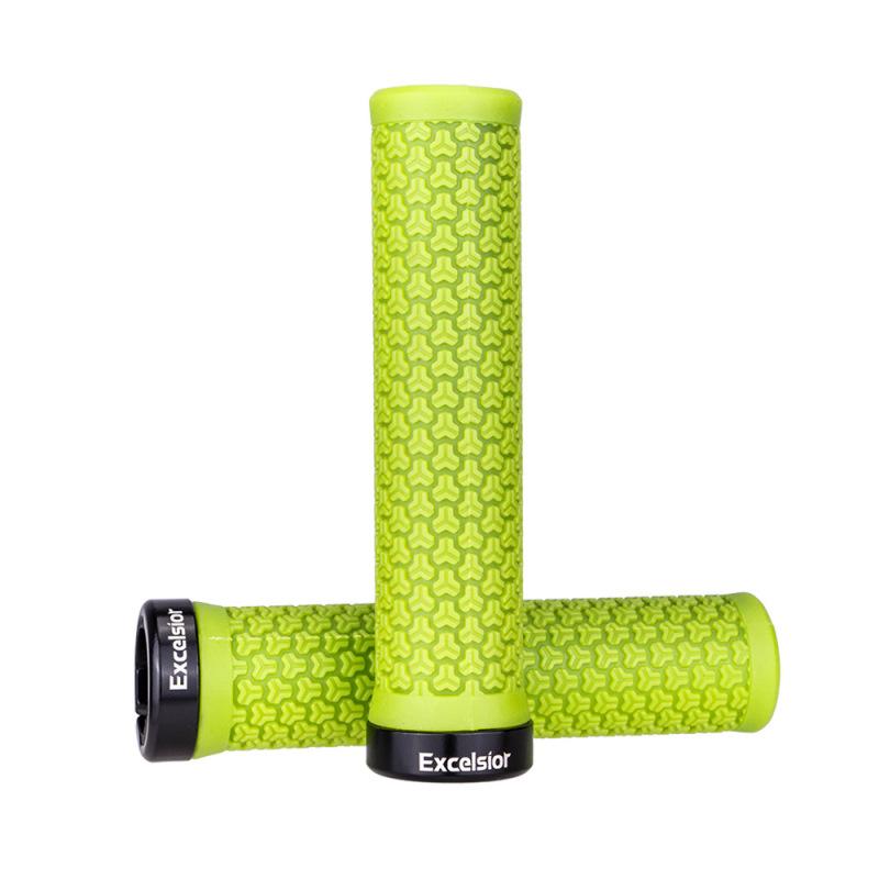 1pair Universal Mtb Mountainbike  Grips Anti-slip Shock-proof Rubber Handbar Cover Fixed Gear