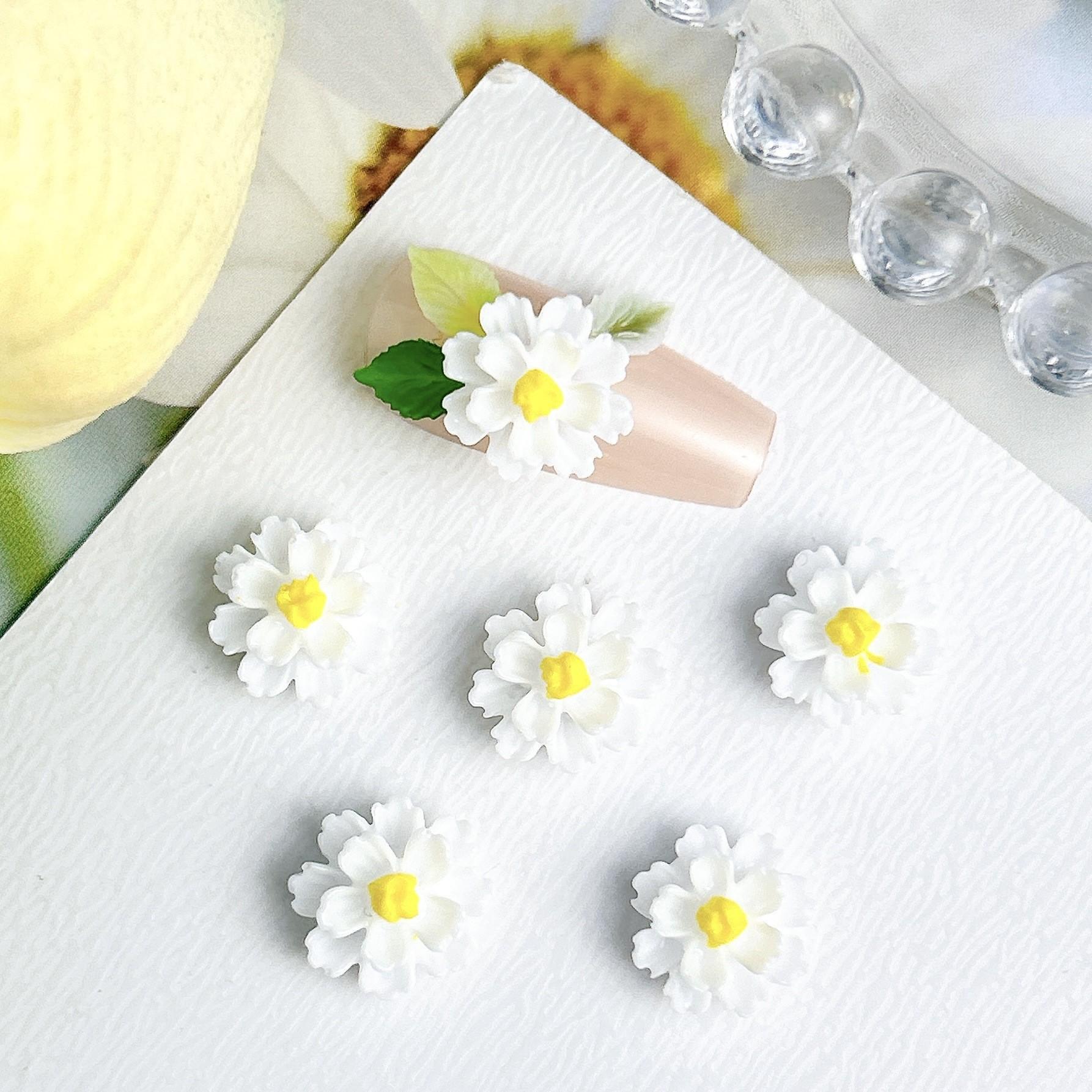 

Resin Flower DIY Accessories Rose Camellia Nail Art Decorations DIY Cream Glue Phone Case Stickers Materials білий