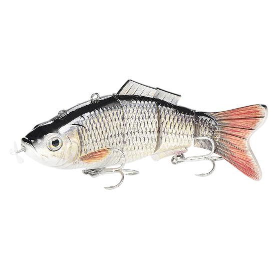 

13,5 см/39,3 г/54 г электрическая многосочлененная рыболовная приманка с поплавком, перезаряжаемая через USB, светодиодная светящаяся приманка, роботизированная искусственная приманка, рыболовные принадлежности A