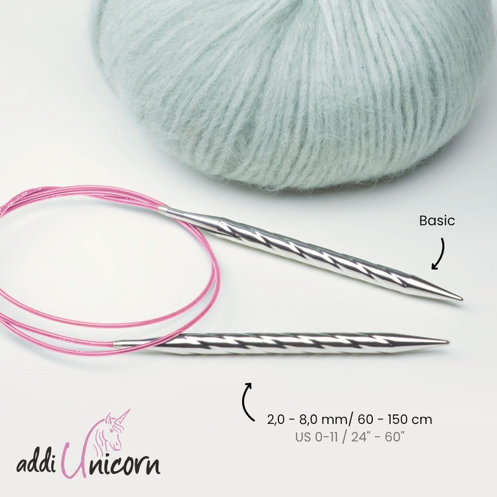 Addi Unicorn Round Knitting 1 Piece Needle, 80cm, 4.50mm,