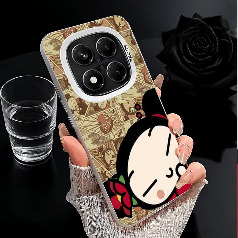 Cartoon Cute Pucca Garu Soft Phone Case for Xiaomi Redmi Note 13 14 15 Pro Plus 12S 12 11S 11 11T 10S 10 Shockproof Cover Back S