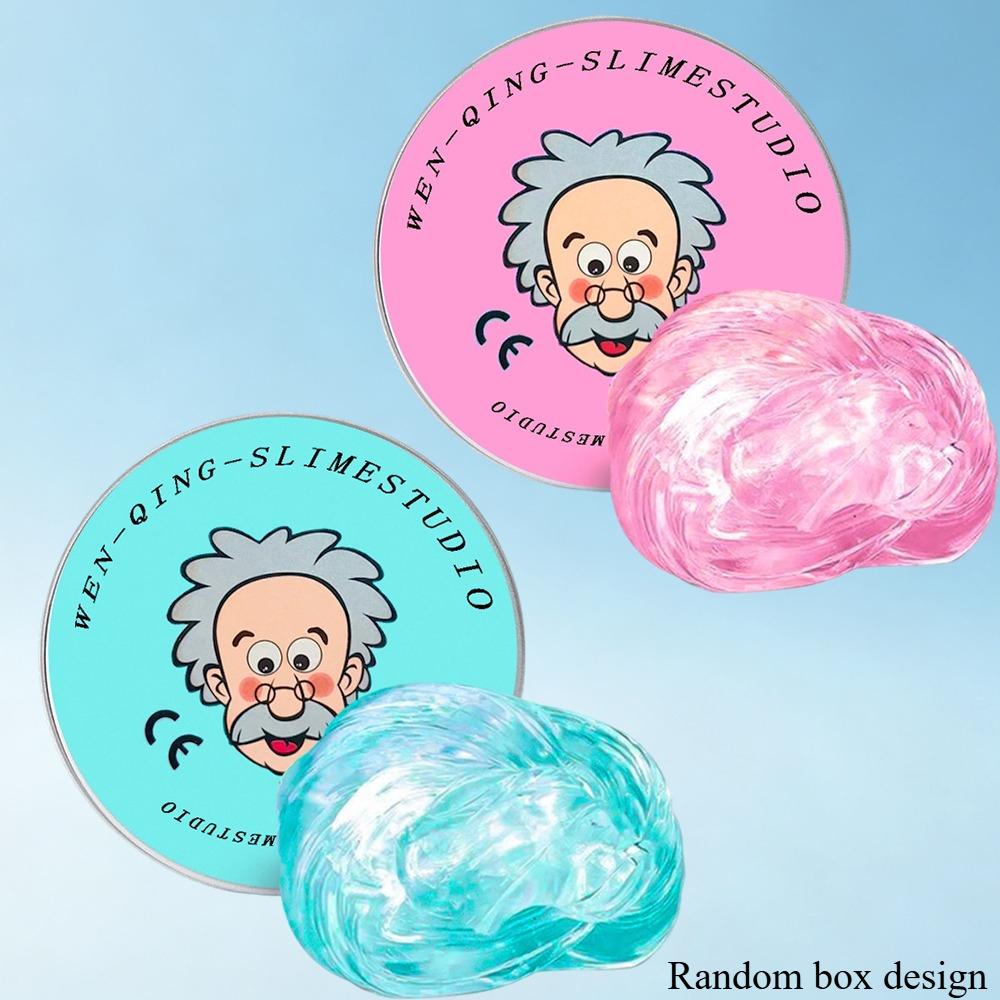 Neue Stressabbau-Spielzeuge Alter Mann Flüssiger Squishy Transparenter Kristall-Schleim Flauschiger Schaum-Knete Kinder Sicher Hüpfender Dehnbarer Farb-Schleim