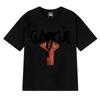 2025 Nové oranžové tričko s grafikou Lady Gaga Pózující Muži Ženy vintage Hip Hop streetwear Unisex 100% bavlna trička s krátkým rukávem