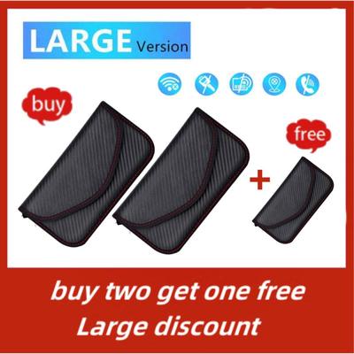New Car Key Signal Blocking Shield Case Faraday Bag Protector Pouch Signal Blocker Case RF Signal Safe Lock Bag For Car Keys