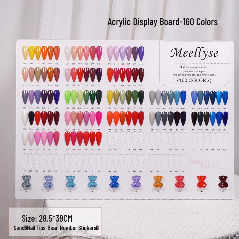 Nail Art Color Chart Display Board - Available In 60, 80, 96, 120, 160, 200, or 240 Colors