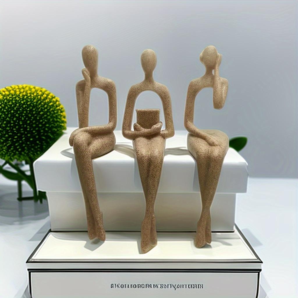 3pcs Modern Minimalist Living Room Decoration Set - Soft Luxury Home Accessories, Wine Cabinet, TV Cabinet, Creative Sitting Table decor