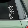 CS30226# 12 X 24cm Sterne Aufkleber Auf Dem Auto Vinyl-Aufkleber Wasserdichte Dekoration Autoaufkleber