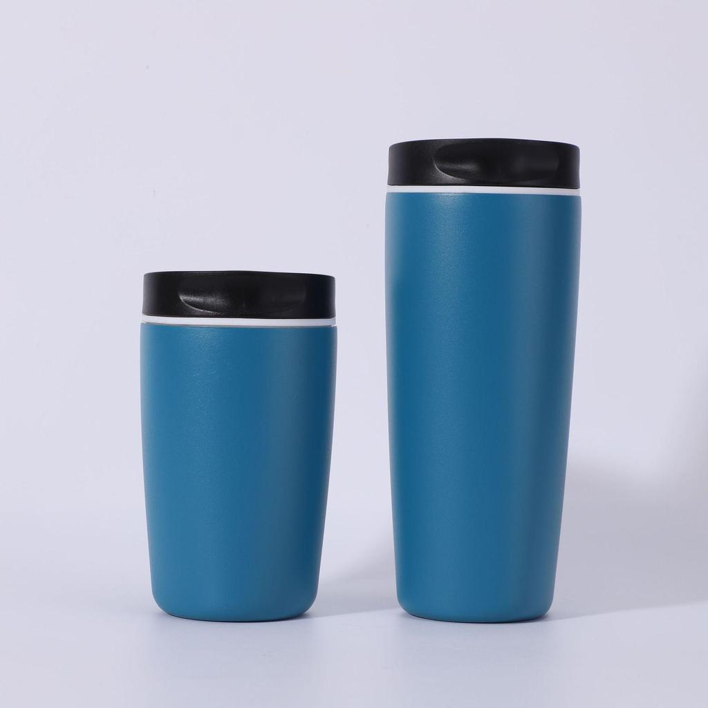 Kreativer 304 Edelstahl Isolierter Reisebecher - Tragbarer Kaffeebecher für Studenten, Büro, Outdoor- und Geschäftseinsatz.
