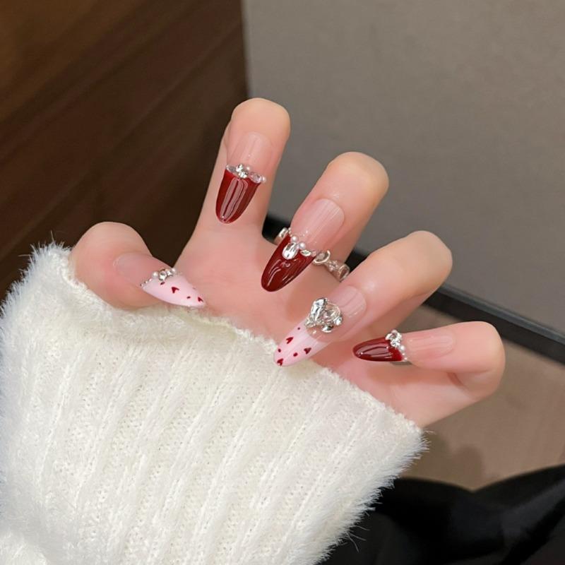 Cat's Eye Wearing Nail Pure Hand-made Nail Piece Fake Nail Wearing Nail Piece Advanced Sense Thin Dog Long