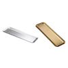 Stainless Steel Rectangular BBQ Plate Korean Style Roasting Pan for Meat Snack Dessert Tray Sushi Dish for Home Kitchen