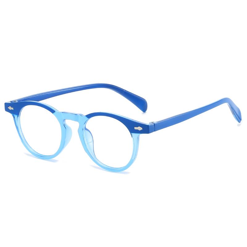 Retro Round Anti Blue Light Glasses for Women Men Fashion Blue Light Blocking Eyewear