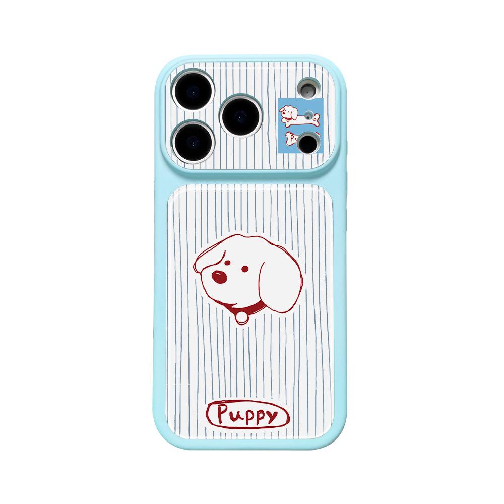 Line Puppy Suitable for iPhone16/17Pm Mobile Phone Case Niche Apple 17 Protective Case Premium Sense 15Pro Female