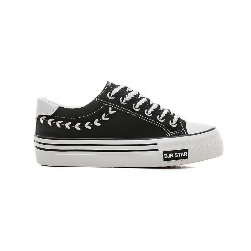 Wheat ear canvas shoes women's platform shoes children's versatile spring niche casual board shoes