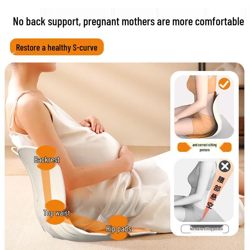 Hezheng Ergonomic Lumbar Back Support Seat Cushion CN Plug (adapter Included)