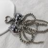 Imitation Pearl Bowknot Keychain Pendant Women Backpack Handbag Charm Lovely Heart Hanging Decoration Bag Phone Pendant