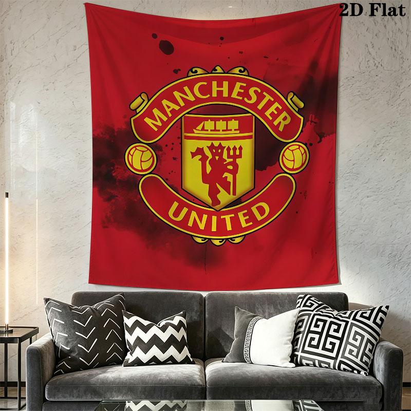 Unbeatable MUFC ForceWall Hanging Printed Fabric Blanket Decorative Tapestries for Bedroom Living Room Home Decor