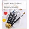 ABMH-Art Short Haired Nylon Brush Lacquerware Large Lacquer Brush Oil Painting Tools Materials Art Small Flat Pen Lacquer Art