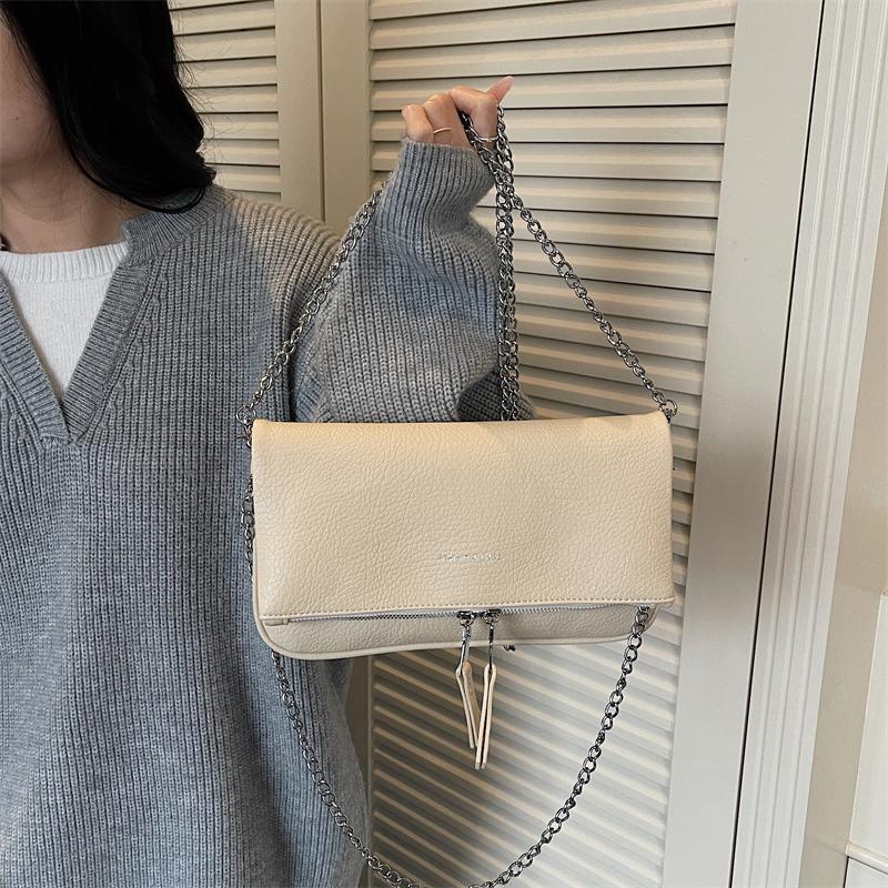 Underarm Chain Women'S Small Shoulder Bag Ladies Simple Solid Color Exquisite Women'S Versatile Casual Crossbody Bags Purse