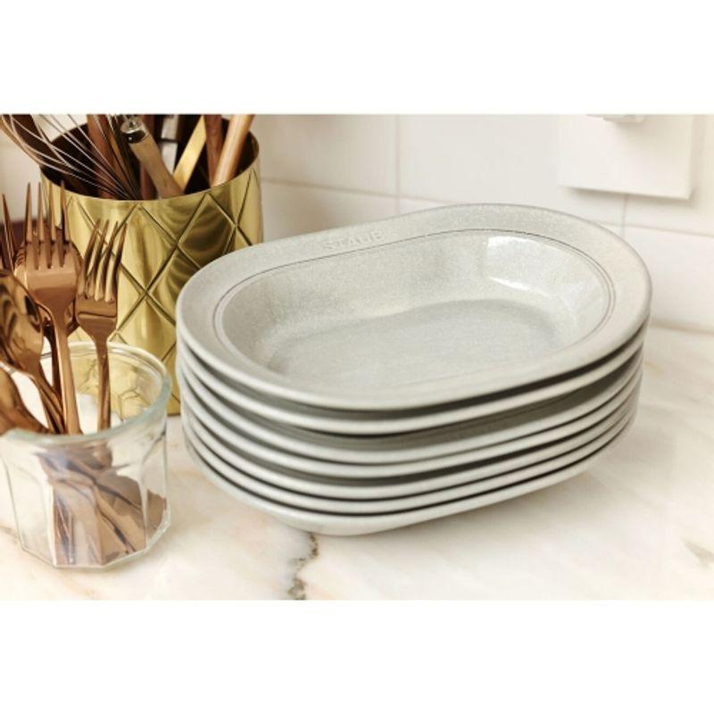 Staub DINING LINE keramisch bord 25 cm (Witte Truffel)