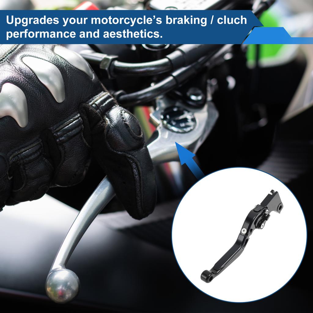 Motoforti  Short/Long Brake Clutch Levers for BMW 6 Position Adjustable Motorcycle Handlebar Brake Lever Aluminum Alloy Solid